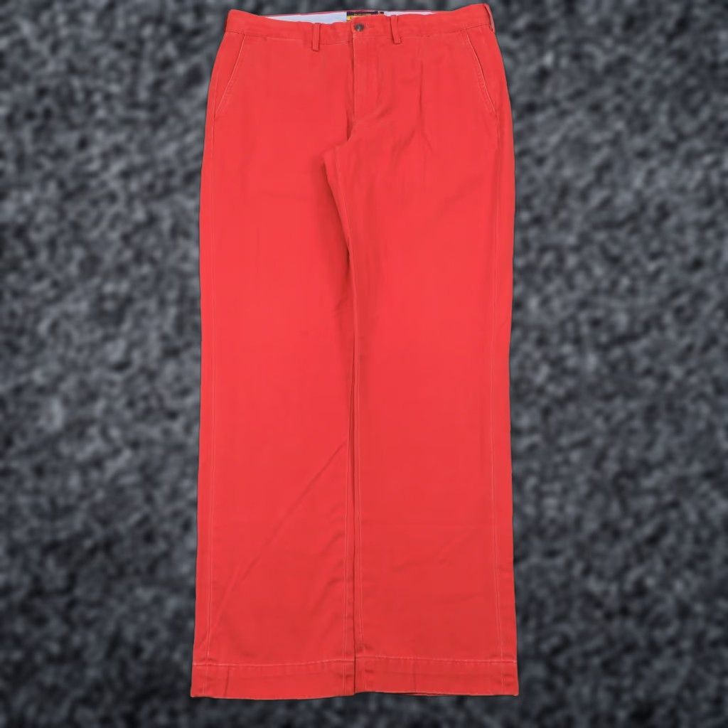 Polo Ralph Lauren VINTAGE Polo Ralph Lauren Rugby Pants Mens 33x32 Twill Blaze Safety Orange Straight Prep Size US XS / EU 42 / 0 - 1 Thumbnail