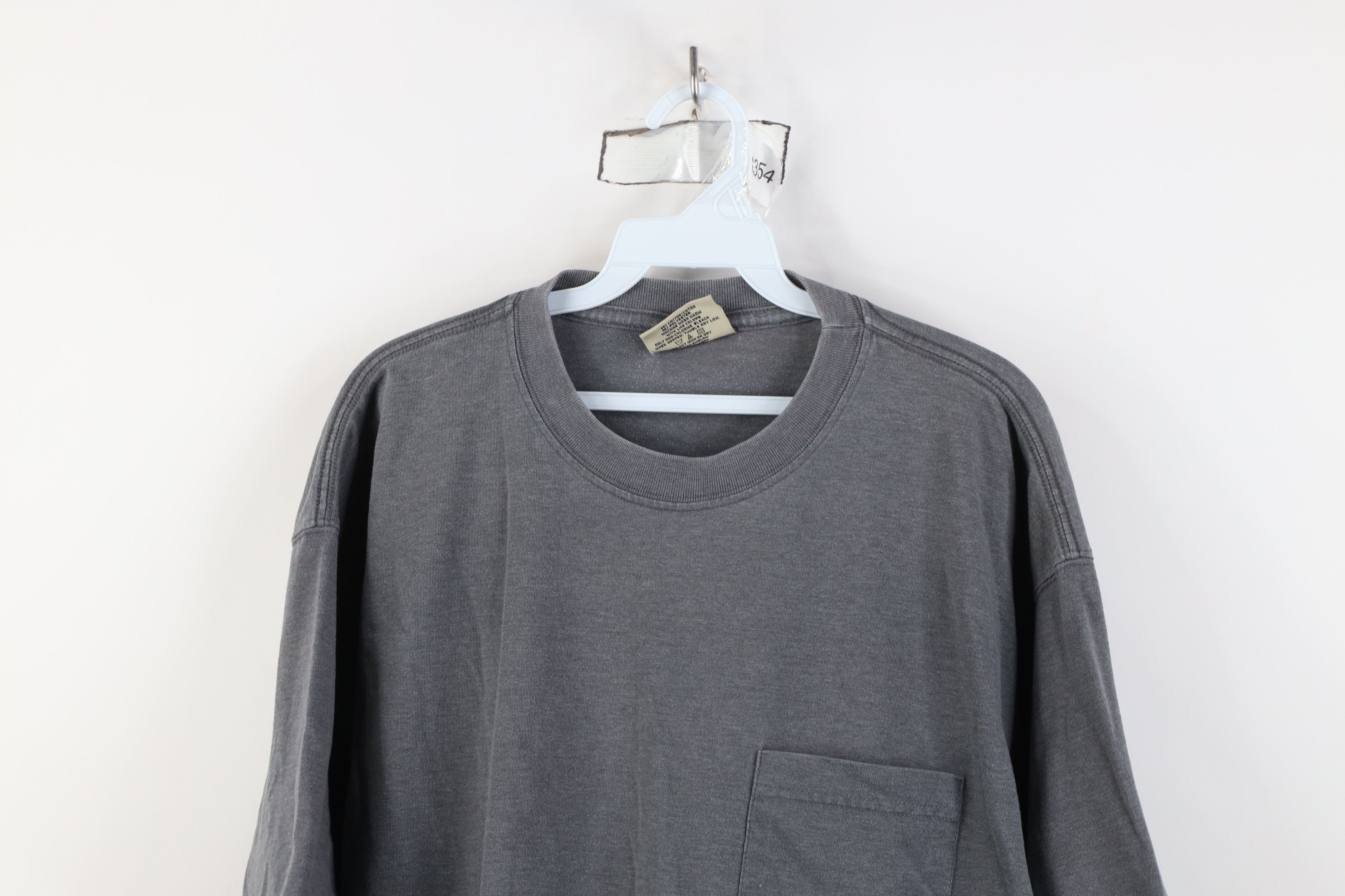 Russell Athletic Vintage 90s Y2K Russell Athletic Blank Pocket T-Shirt Gray Size US L / EU 52-54 / 3 - 2 Thumbnail