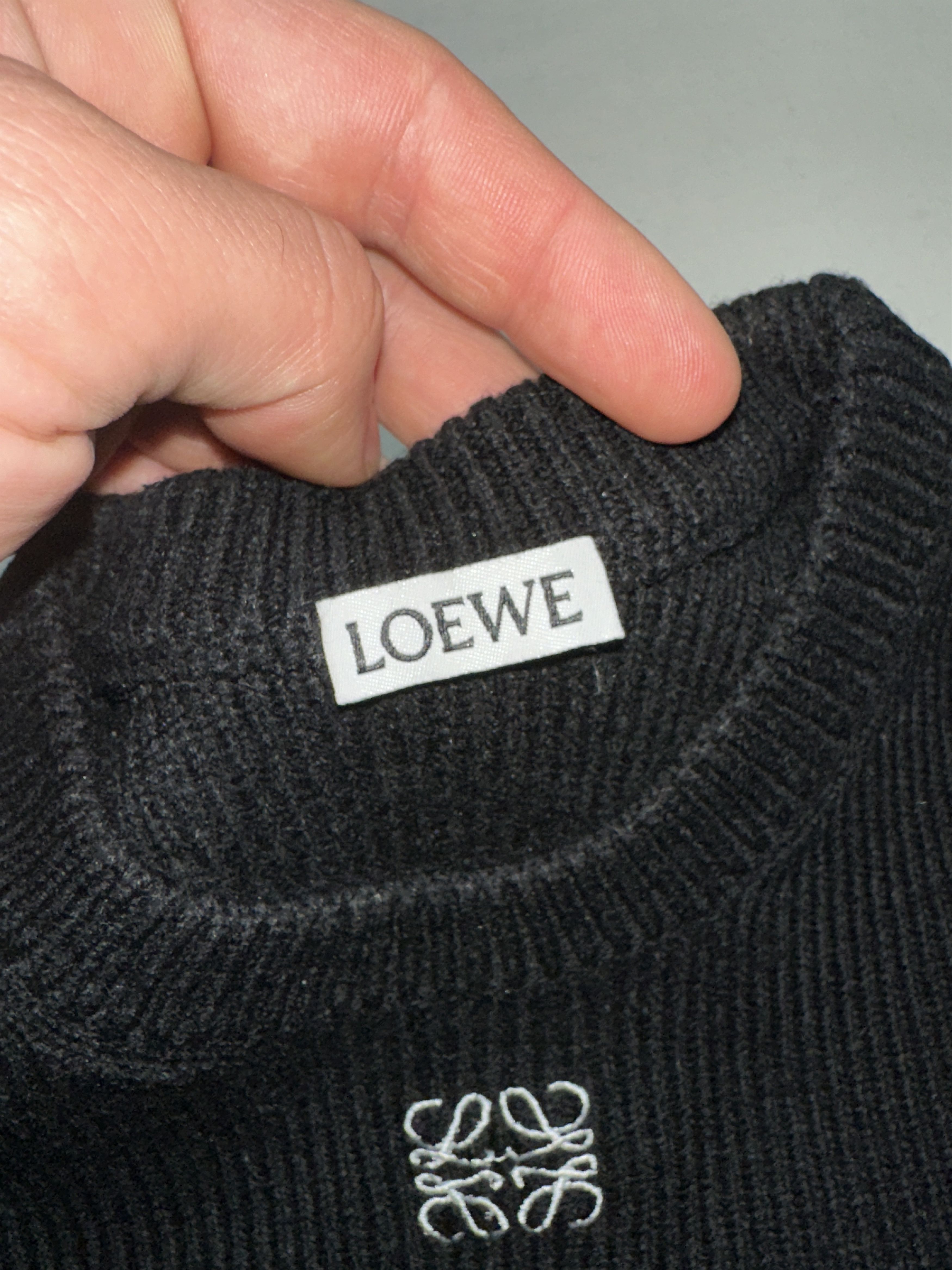 Loewe Loewe Short Sleeve Cropped Rib Knit Top Anagram Size M Size M / US 6-8 / IT 42-44 - 4 Thumbnail