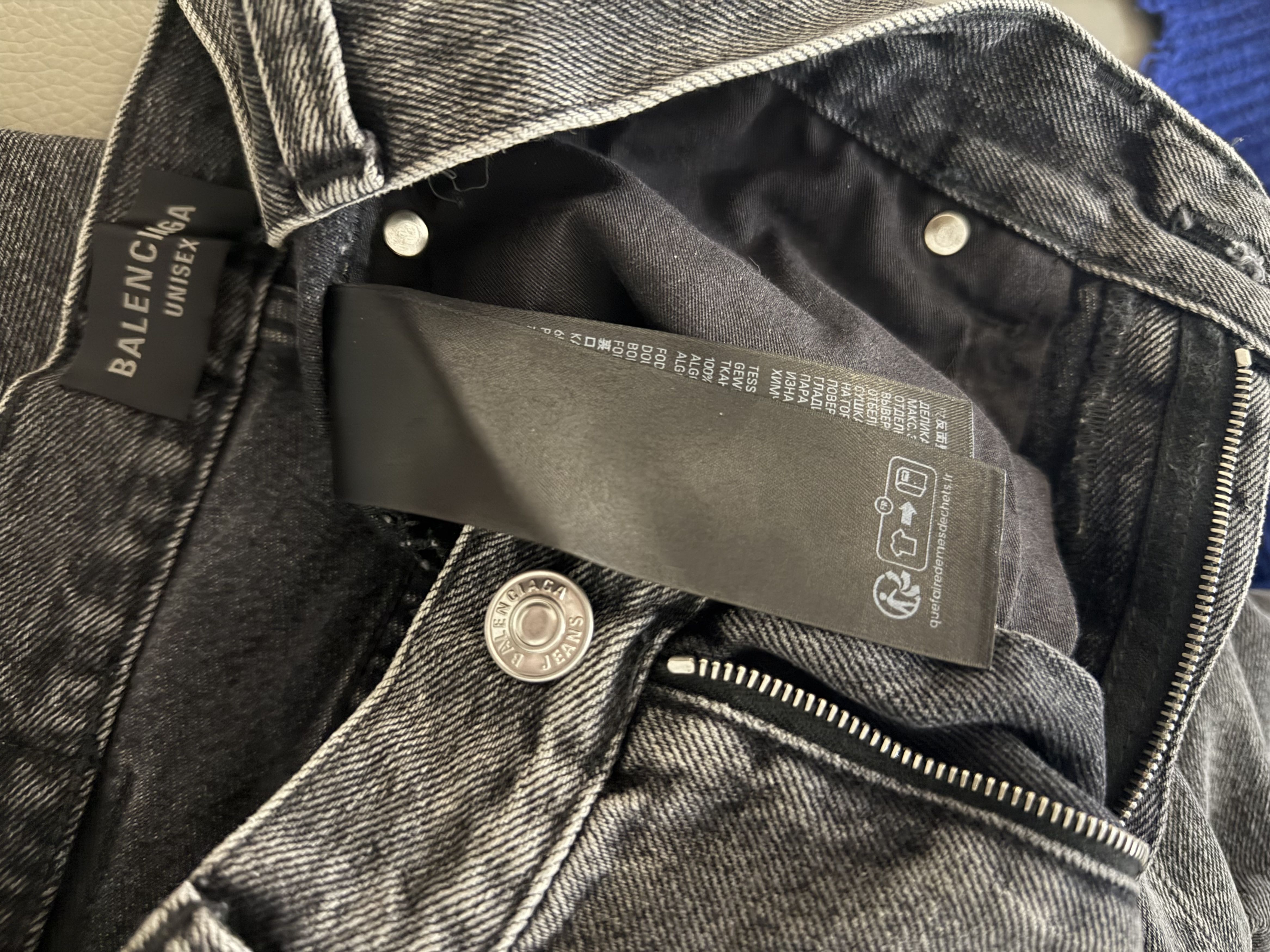 Balenciaga *Sz. XS* Balenciaga Lost Tape Flared Denim Grey Size US 30 / EU 46 - 12 Thumbnail