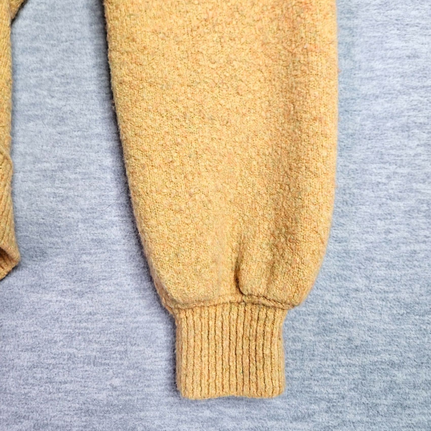 Free People Free People Cowl Neck Sweater S Mustard Oversized Boho Cozy Knit Women Pullover All Seasons Slouchy/Relaxed Size S / US 4 / IT 40 - 3 Thumbnail