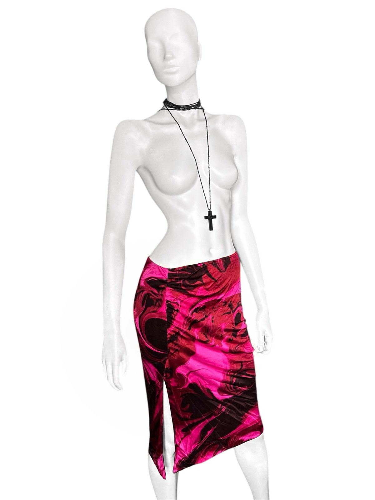 Gucci Tom Ford For Gucci Runway SS 2001 Liquid Magma Skirt Size 26" / US 2 / IT 38 - 2 Thumbnail