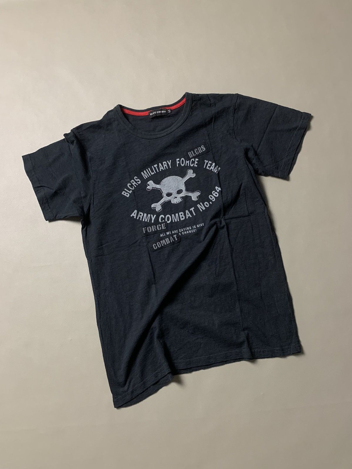 Beauty Beast × If Six Was Nine × Japanese Brand Blue Cross Military Force Tshirt Size US M / EU 48-50 / 2 - 3 Thumbnail