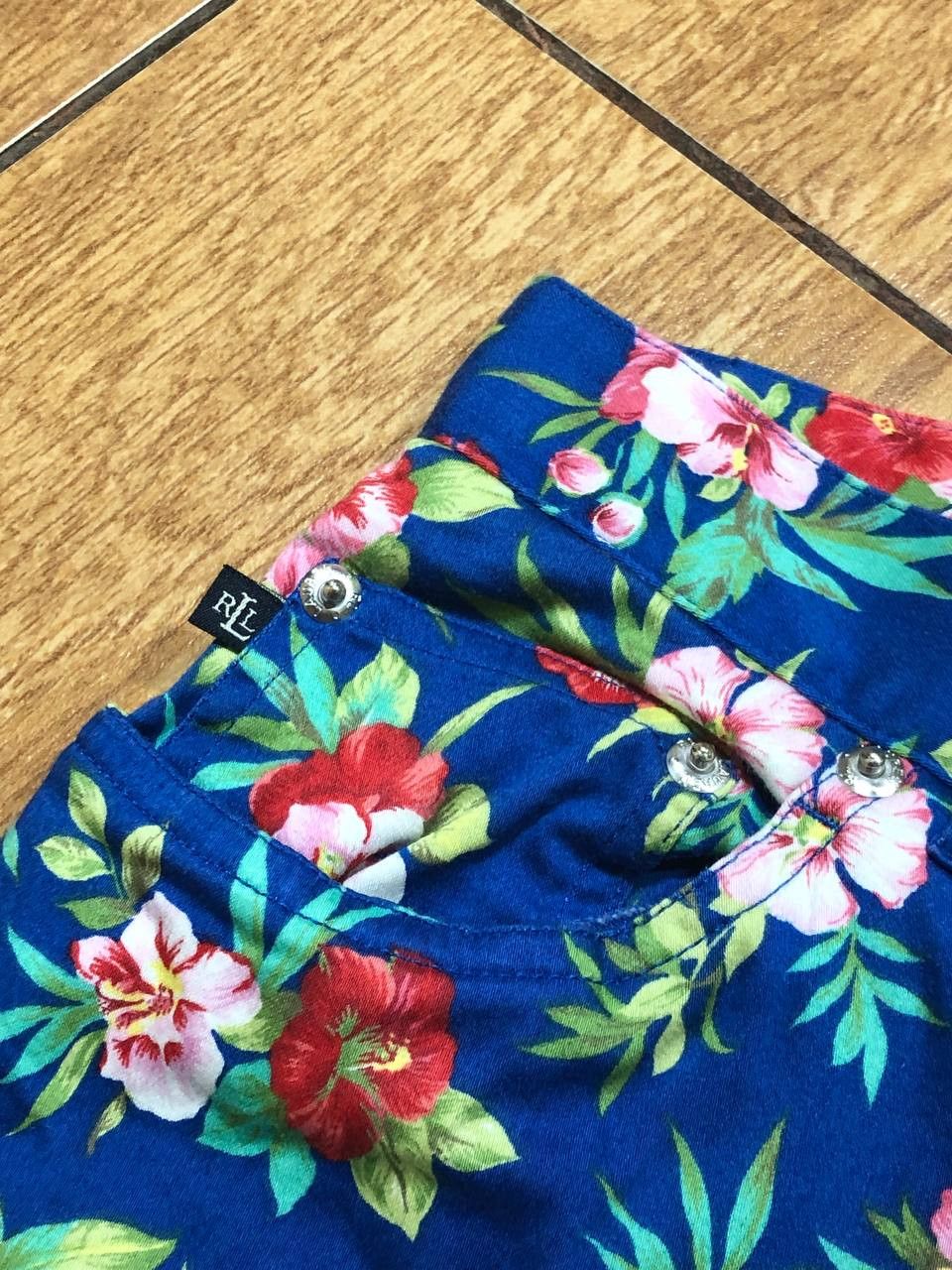 Polo Ralph Lauren Vintage blue Pants flowers Y2K Lauren Ralph Lauren Size 30" / US 8 / IT 44 - 13 Thumbnail