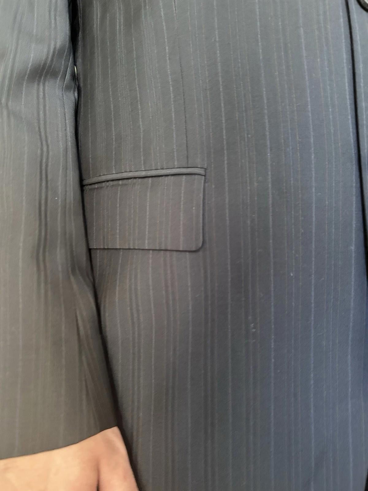 Hugo Boss HUGO Boss ALBO/HAGO Black stripe Wool Suit Jacket blazer 40R Size 40R - 9 Thumbnail