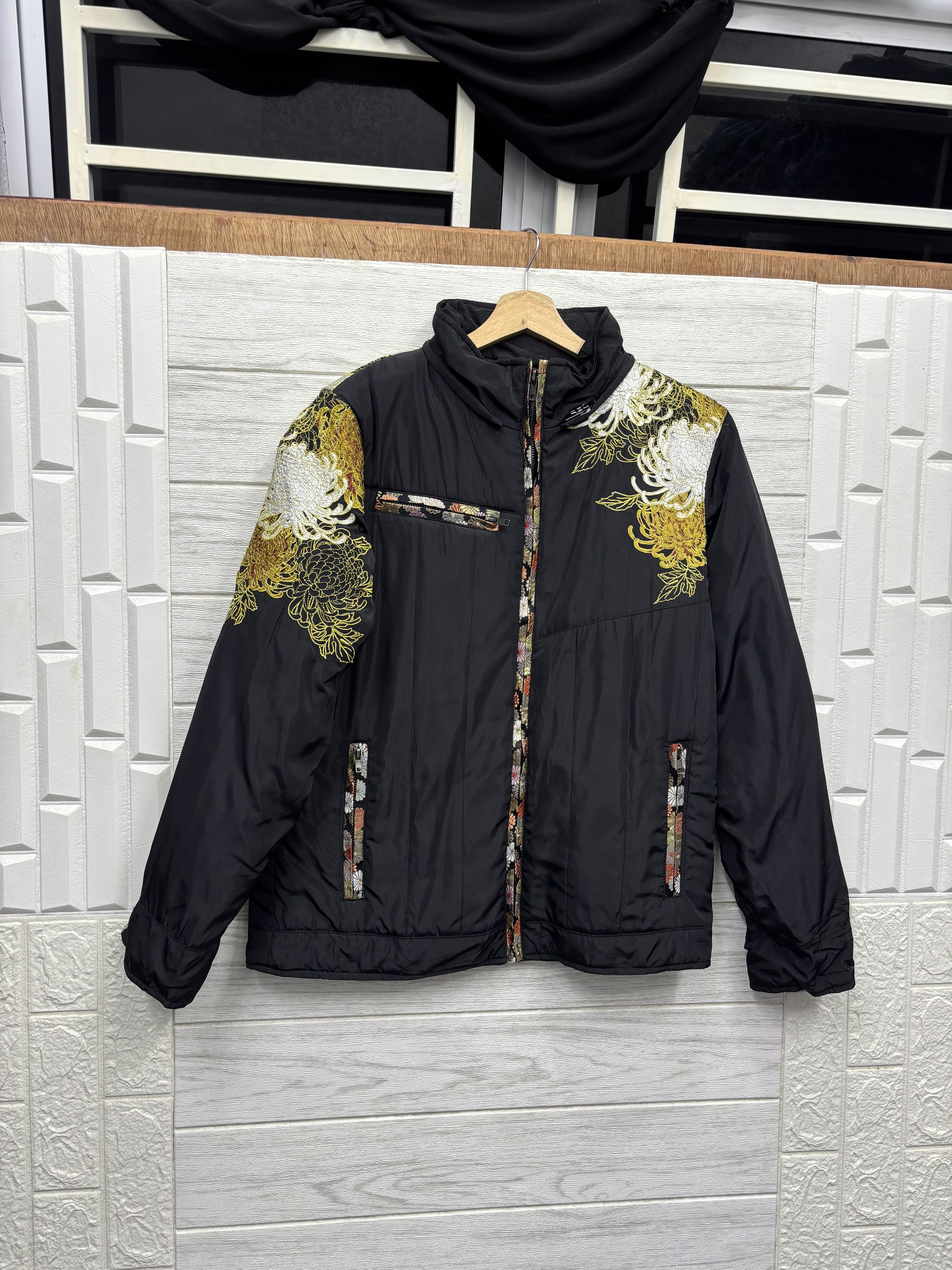 14th Addiction OG🇯🇵GEISHA JAPANESE EMBROIDERY NYLON PUFFER JACKET Size US M / EU 48-50 / 2 - 4 Thumbnail