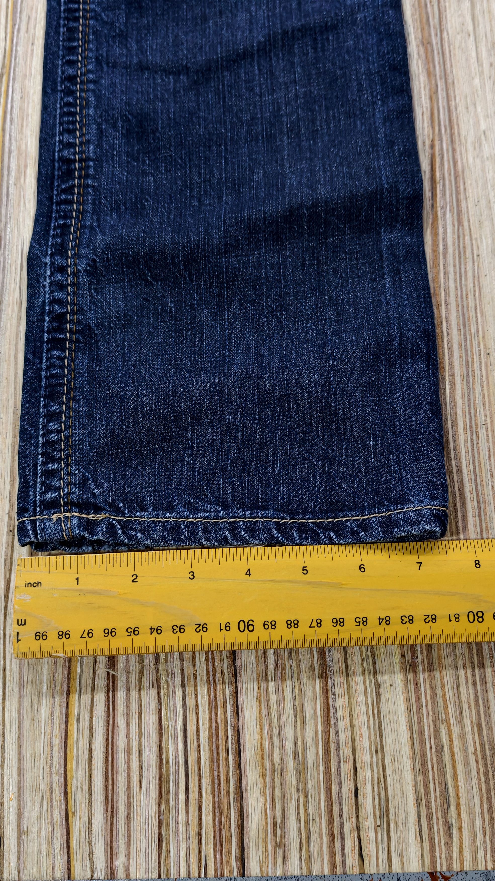 Japanese Brand blue tattoo skull jeans Size US 31 - 16 Thumbnail