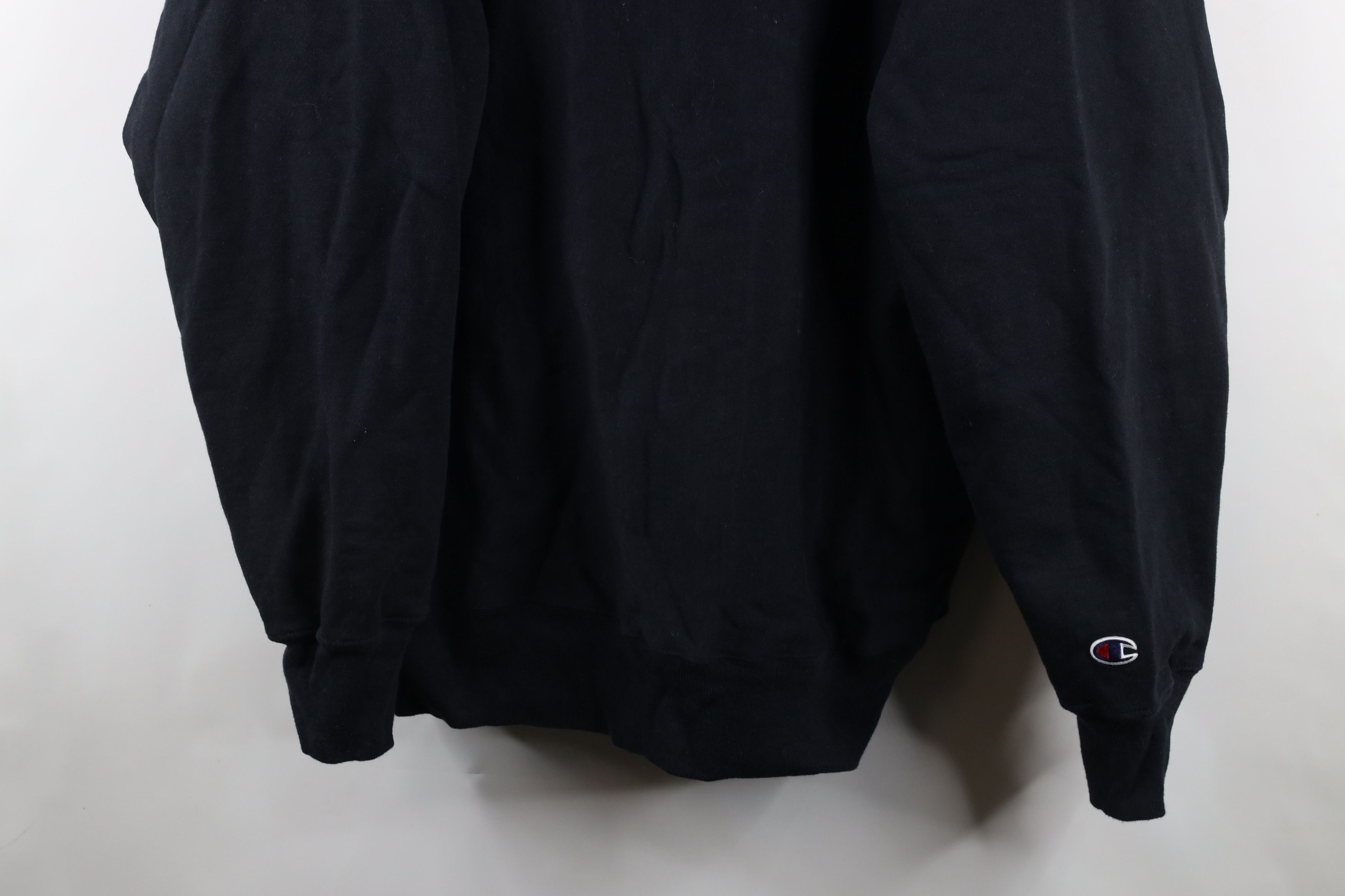Champion × Vintage Vintage 90s Champion Reverse Weave Crewneck Sweatshirt Black Size US XXL / EU 58 / 5 - 3 Thumbnail