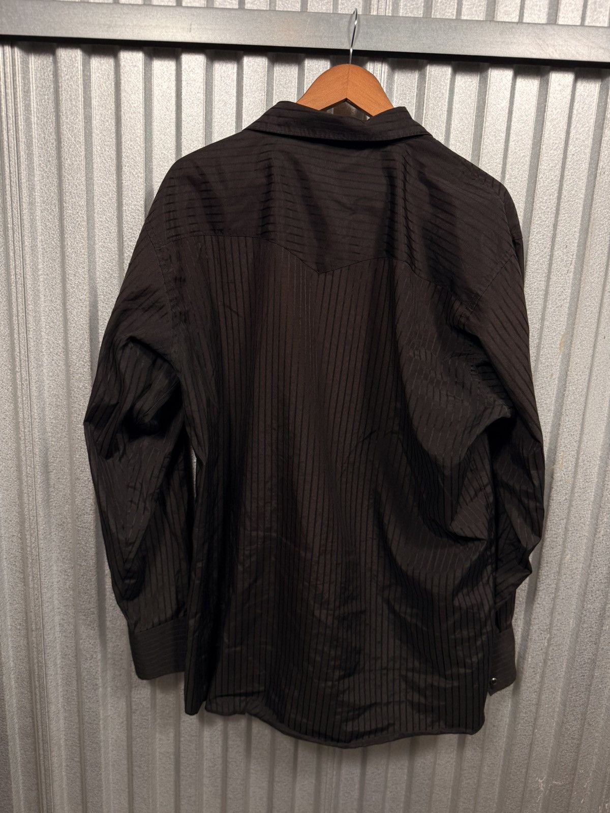 Wrangler Vintage Western Wrangler Pinstripe Pearl Snap Button Up Shir Size US XL / EU 56 / 4 - 10 Thumbnail