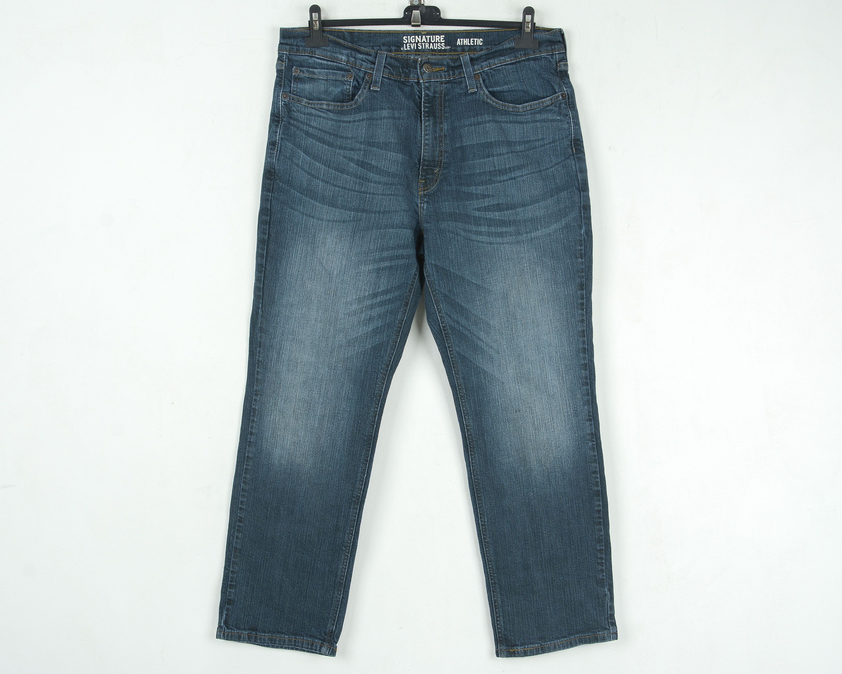 Levi's Signtature Athletic W36 L30 Jeans Stretch Denim Pants Blue Size US 36 / EU 52 - 1 Thumbnail