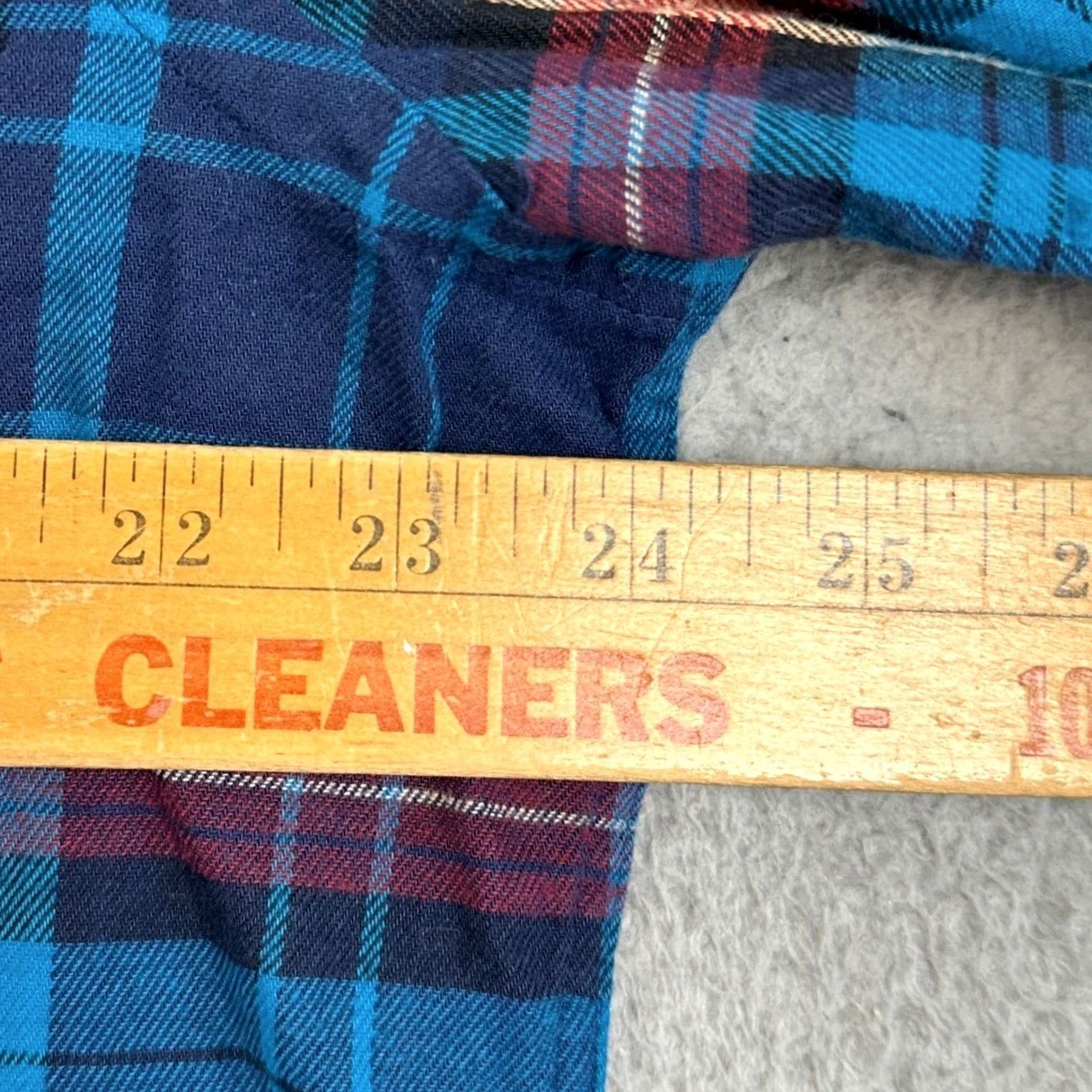 Express NEW Express Shirt Mens Large Blue Multi Plaid Flannel Button Down Stretch Pocket Size US L / EU 52-54 / 3 - 6 Thumbnail