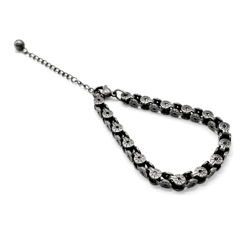 Other Vintage Oxidized Black Chain Bracelet Bangles Gift For Him Size ONE SIZE - 5 Thumbnail