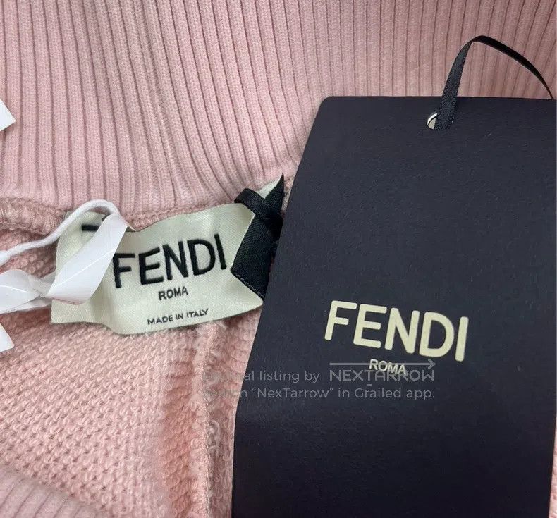 Fendi Fendi Pink Side Monogram Logo Sports Trousers Size 26" / US 2 / IT 38 - 4 Thumbnail