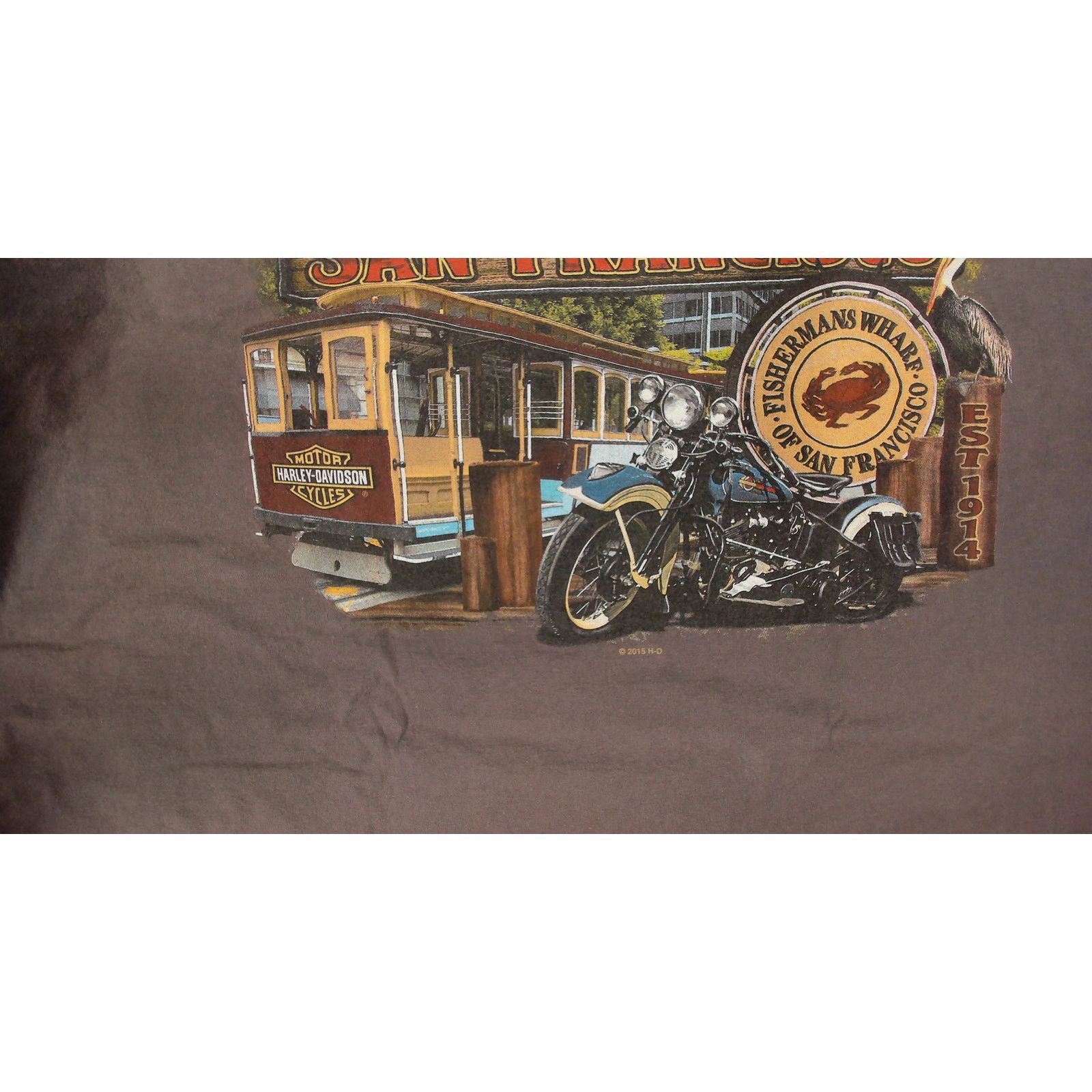 Harley Davidson Harley-Davidson Sun Faded Dudley Perkins San Francisco Tee Size US XL / EU 56 / 4 - 7 Thumbnail