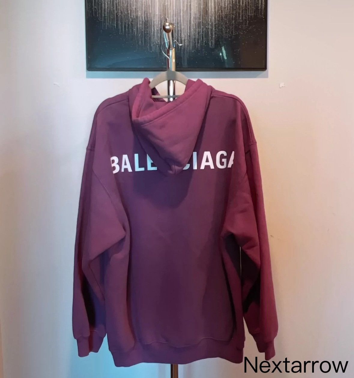 Balenciaga BALENCIAGA Purple Hoodie2412-Nextarrow Size US XS / EU 42 / 0 - 2 Thumbnail