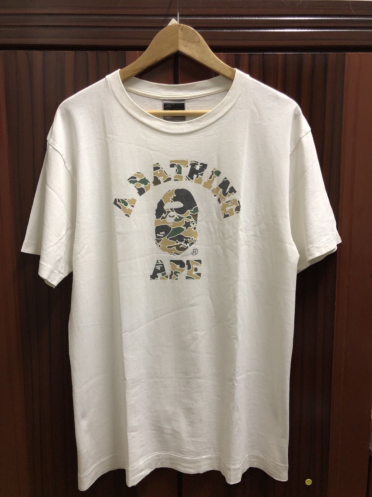 Bape × Vintage Star Camo College Tee Size US L / EU 52-54 / 3 - 1 Thumbnail