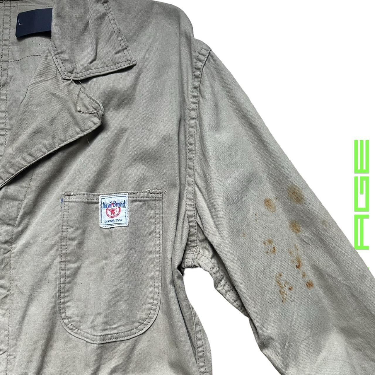 Vintage Vintage Anvil Brand Tan Utility Coverall's - Large Size 40" / US 18 - 5 Thumbnail