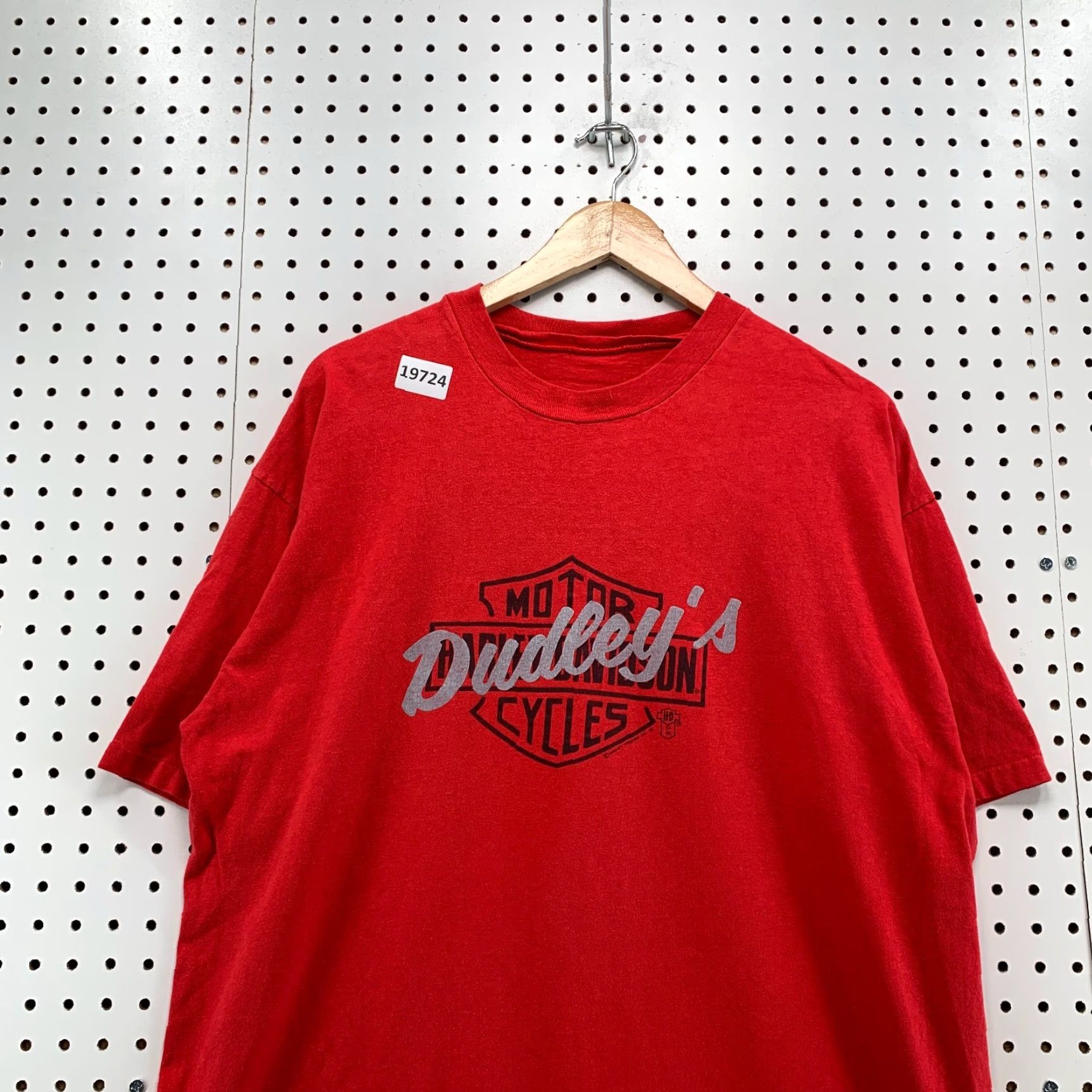 Harley Davidson VINTAGE Harley-Davidson Shirt Mens 2XL Red 90s Graphic Print Crew Neck Single Stitch T-Shirt Size US XXL / EU 58 / 5 - 6 Thumbnail