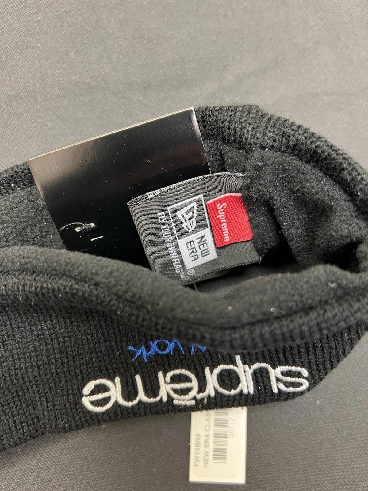 Supreme FW15 Supreme New Era Classic Logo Fleece Headband Black Size ONE SIZE - 4 Thumbnail