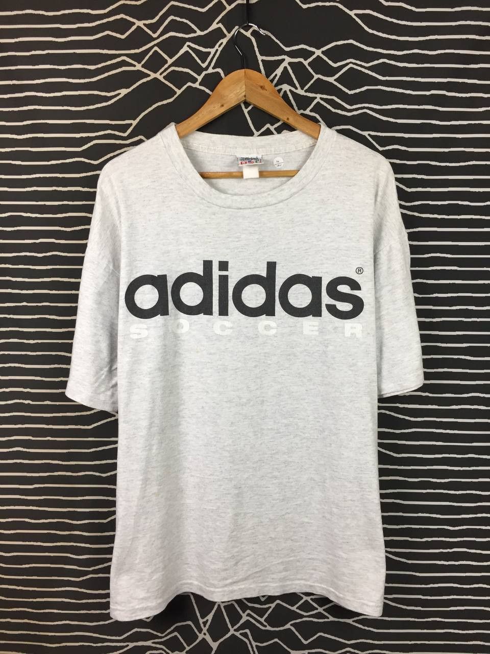 Adidas Vtg 90s Adidas Soccer Made in USA Single Stitch Tee Size L Size US L / EU 52-54 / 3 - 1 Thumbnail