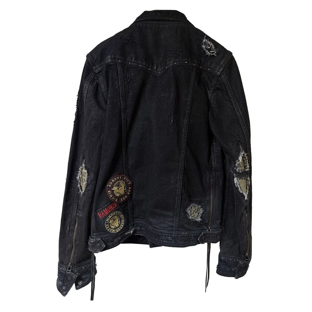 14th Addiction 14th Addiction Vintage Black Denim Jacket Size US S / EU 44-46 / 1 - 2 Thumbnail