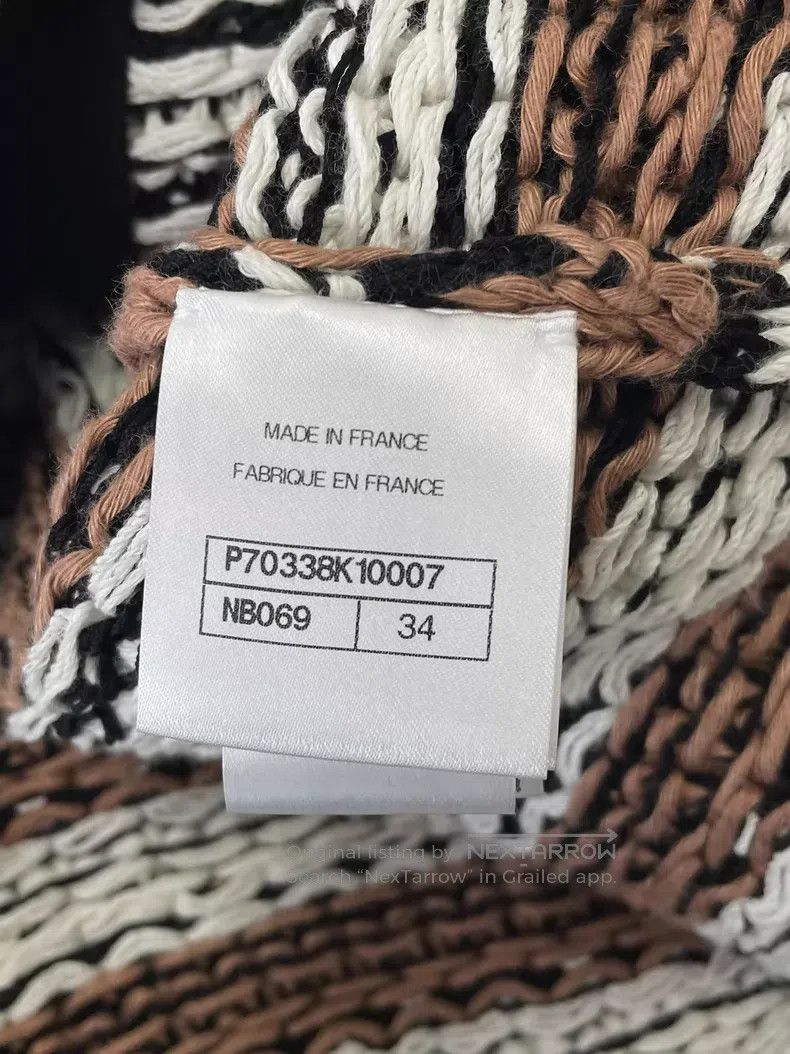 Chanel Chanel Color-matched striped woven jacket Size XXS / US 00 / IT 34 - 5 Thumbnail