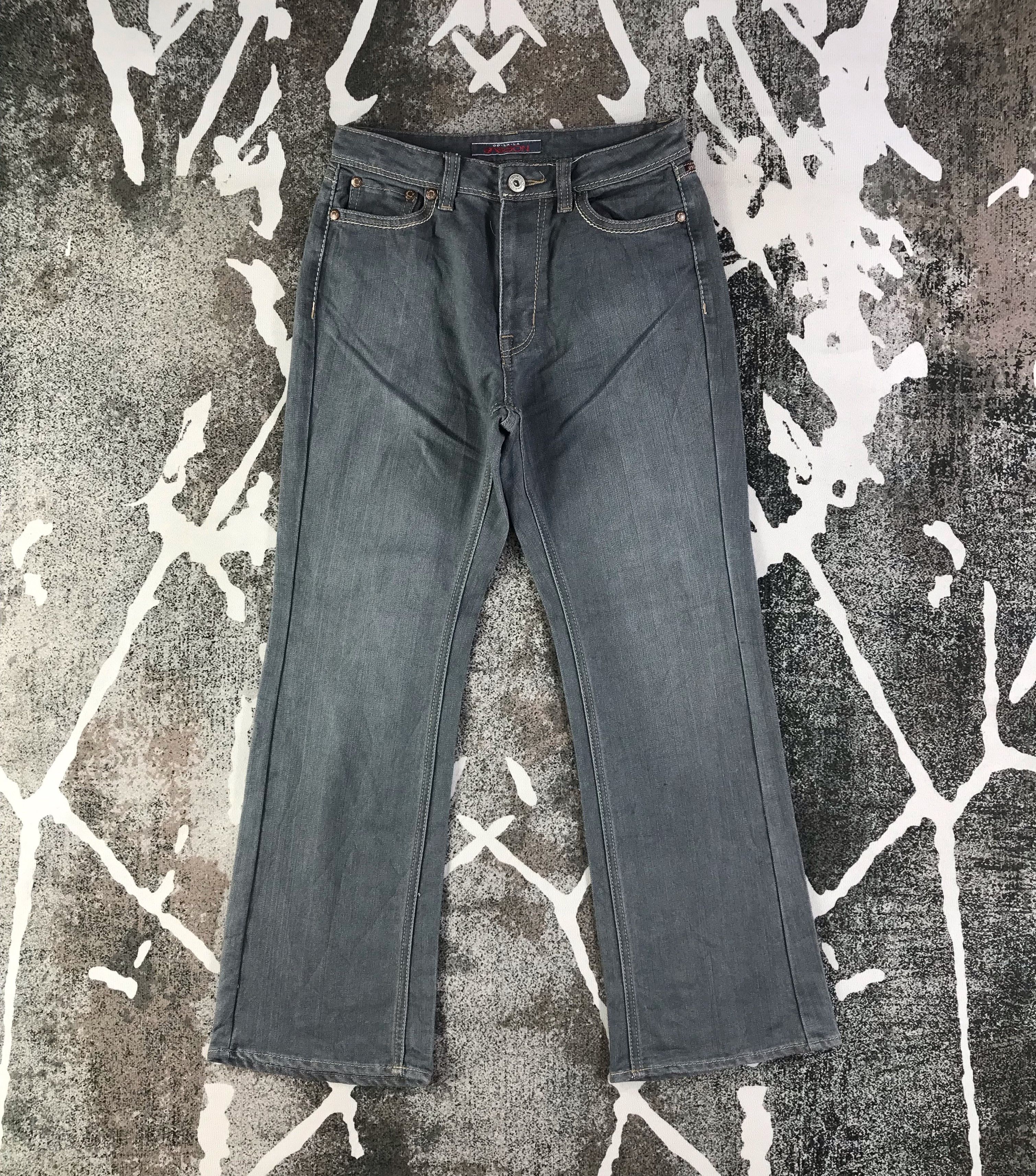 Japanese Brand OO LA LA Jeans Blue Flare Denim KJ1571 Size 29" - 1 Thumbnail
