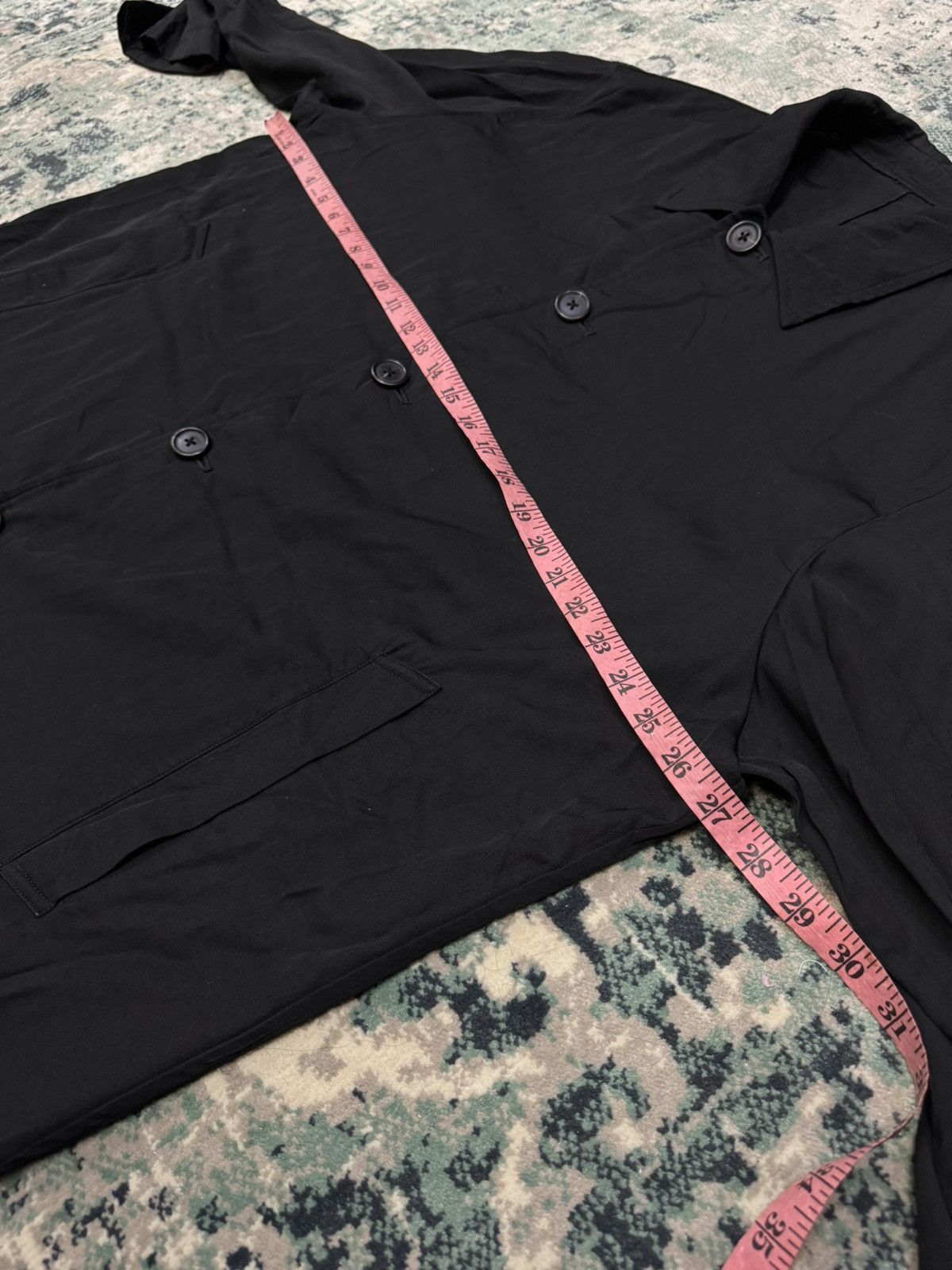 Y's for Men Y'S FOR MEN WOOL RAYON LONG-SLEEVED GABARDINE SHIRT Size US L / EU 52-54 / 3 - 7 Thumbnail
