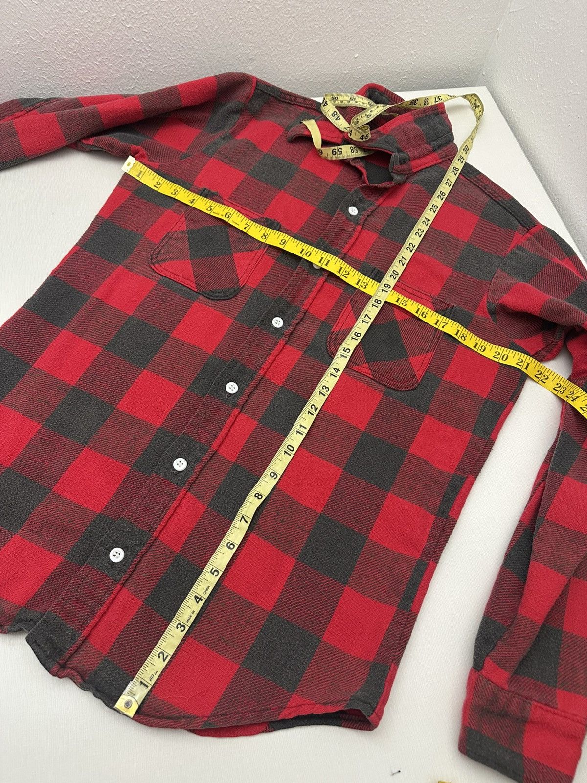 Big Mac Vintage 70's Big Mac Thick Flannel Button Down Red Plaid M Size US M / EU 48-50 / 2 - 5 Thumbnail