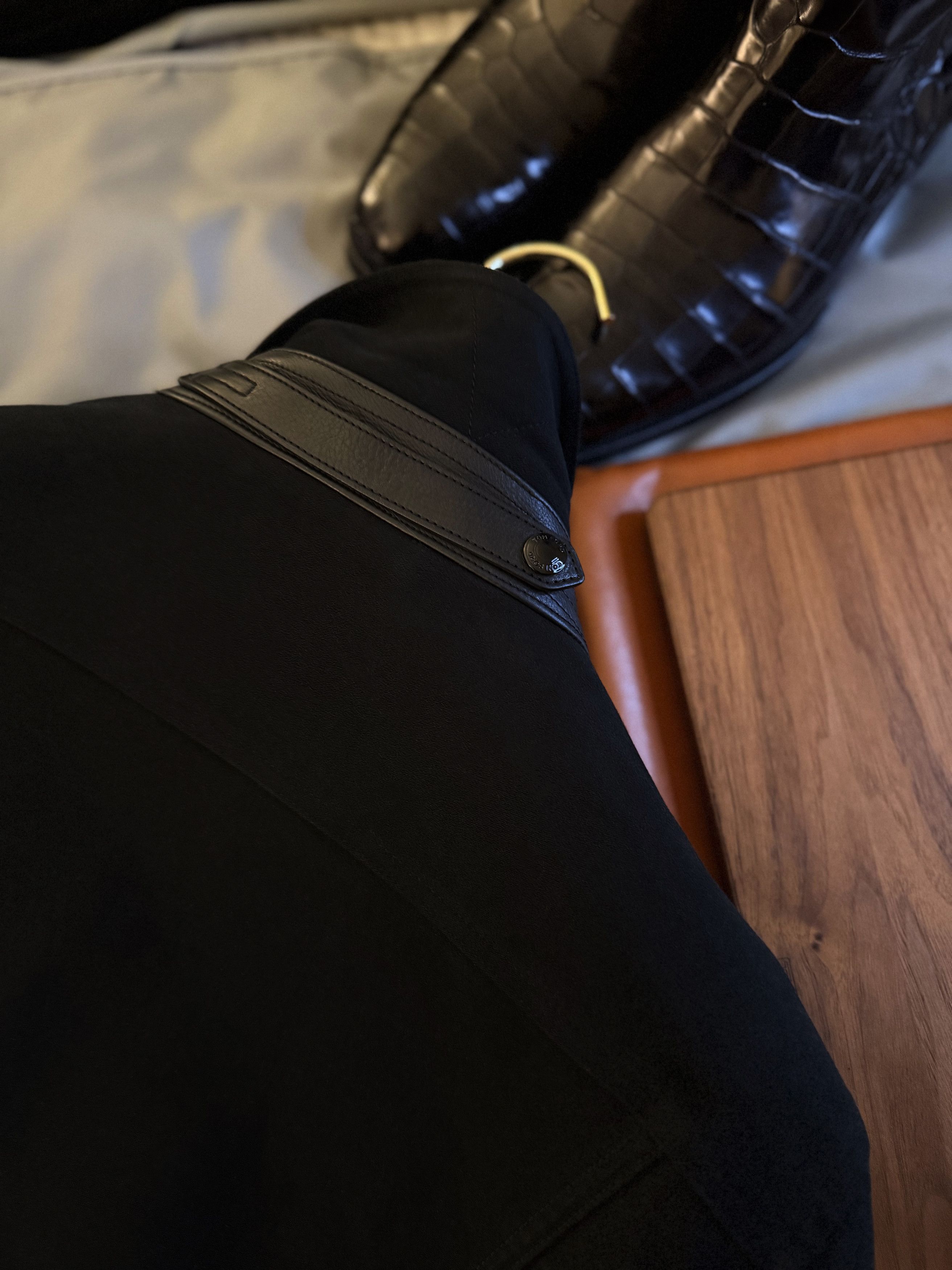 Tom Ford Coveted Ultra-Rare $4,100 w/tax Moleskin Leather Accents Size US M / EU 48-50 / 2 - 14 Thumbnail