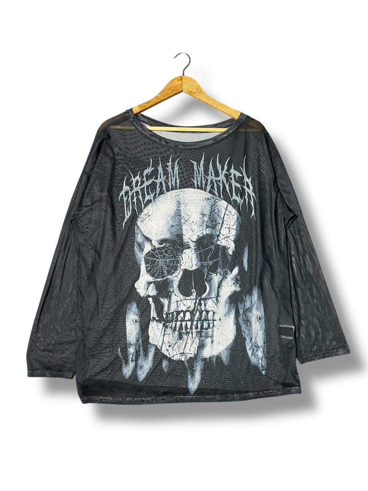 Other ROMWE Dream Maker Punk Skull Graphic Mesh Top (76) Size US M / EU 48-50 / 2 - 1 Thumbnail