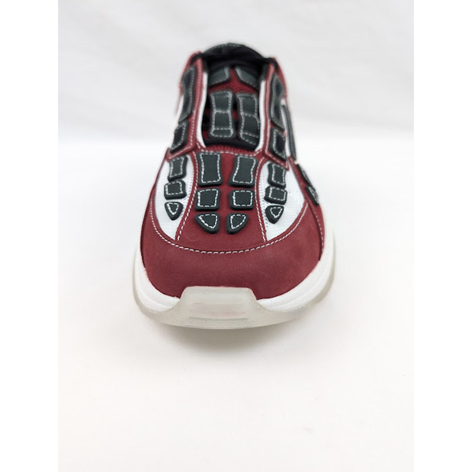 Amiri o1rshd1 Q:2 / Bone Runner Low-Top Sneakers in Deep Red Size US 13 / EU 46 - 4 Thumbnail