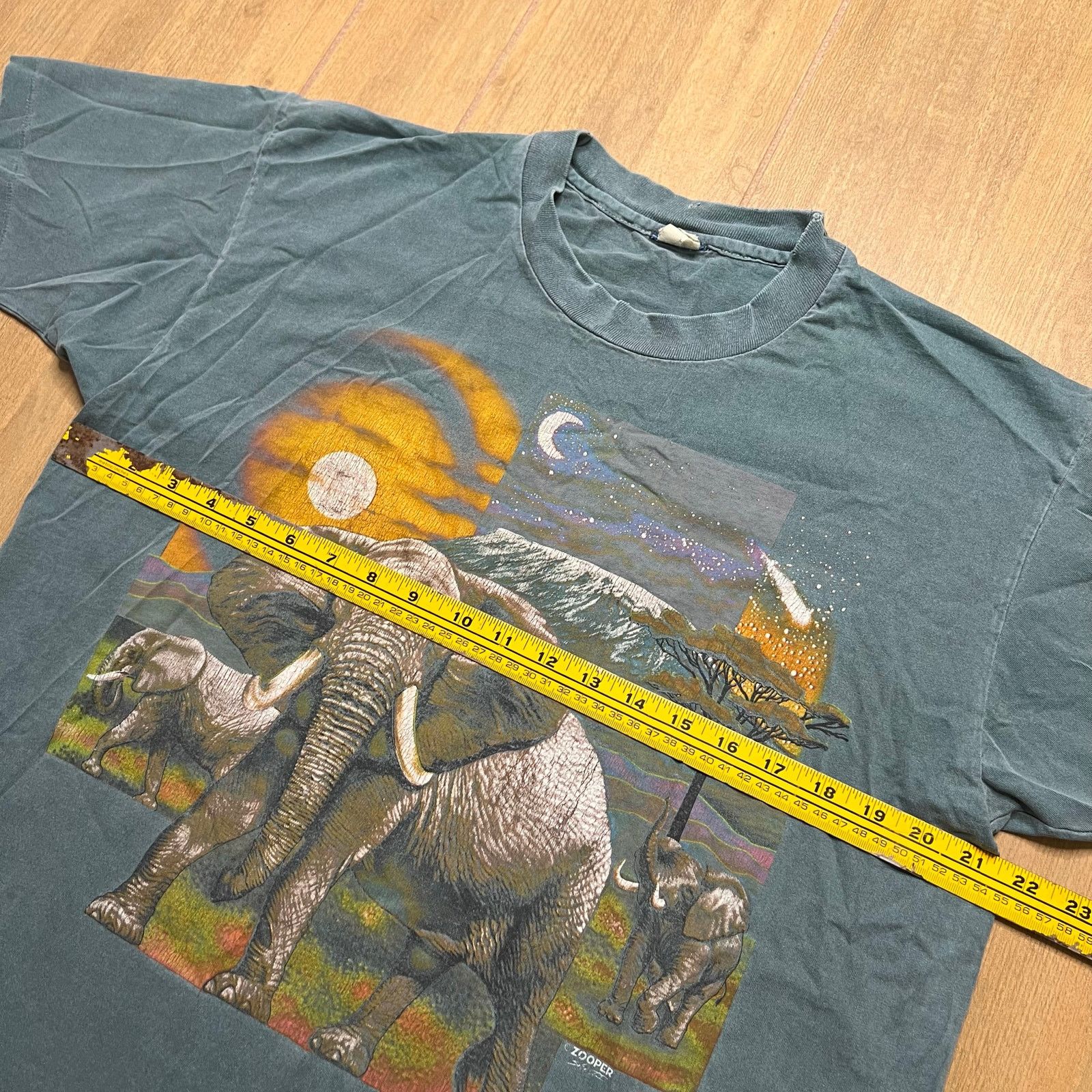 Vintage Vintage Elephant Elephants T-Shirt Sz M/L Single Stitch Size US L / EU 52-54 / 3 - 5 Thumbnail