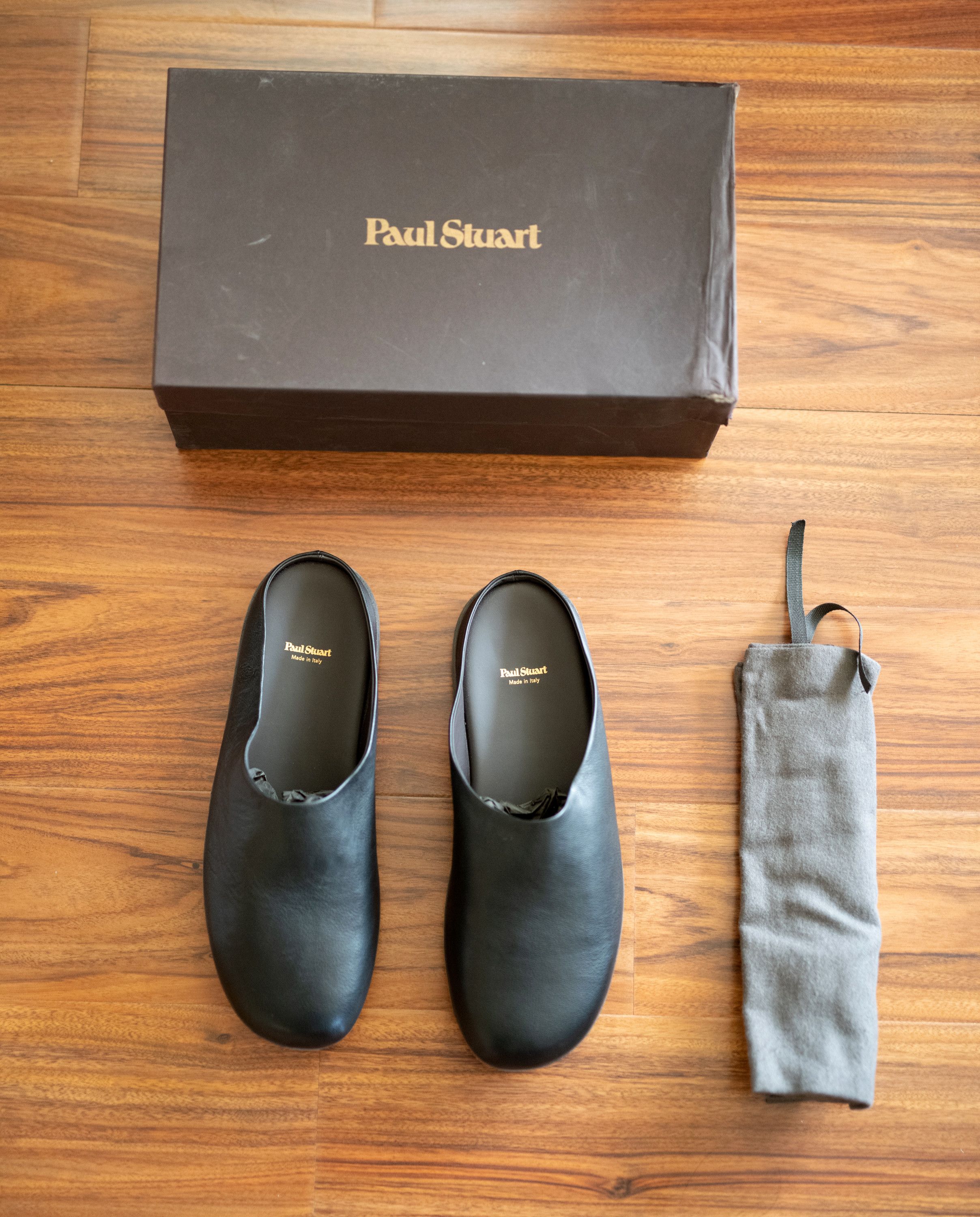 Paul Stuart Paul Stuart 'Hampton' Leather Clog Slide Mules Slippers 12 Size US 12 / EU 45 - 4 Thumbnail