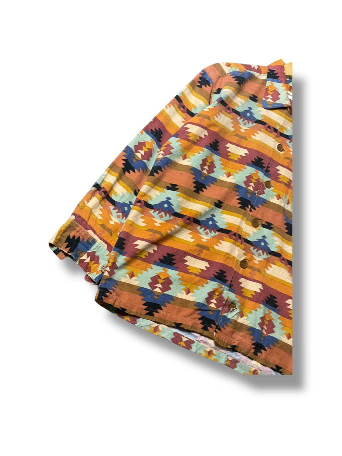 Japanese Brand × Vintage Japanese Brand Unique Abstract Button Up Shirt (93) Size US S / EU 44-46 / 1 - 4 Thumbnail