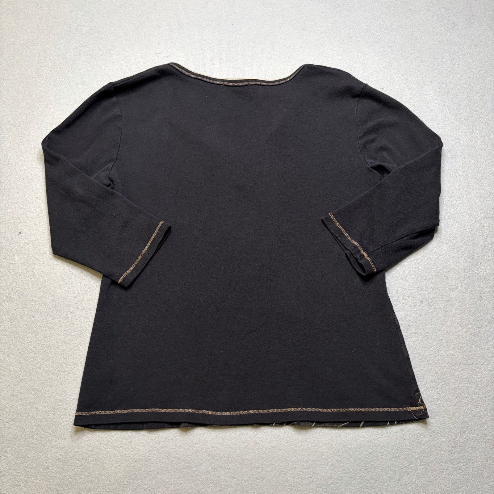 Vintage Blue Canyon Venice Italy Graphic Top Women’s XL Brown 3/4 Size XL / US 12-14 / IT 48-50 - 6 Thumbnail
