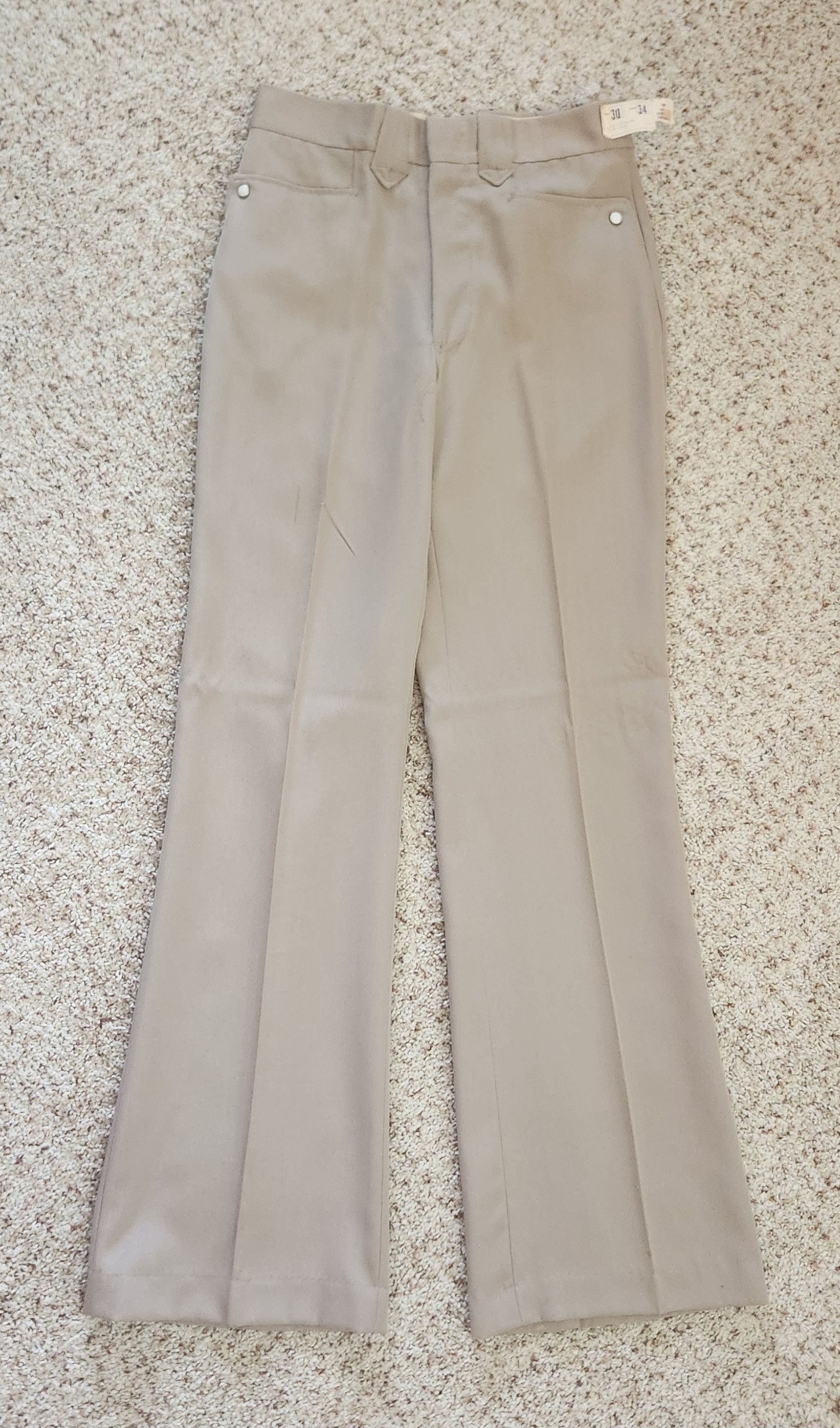 Vintage Vintage pants 29 tan gabardine men NOS Size US 29 - 8 Thumbnail