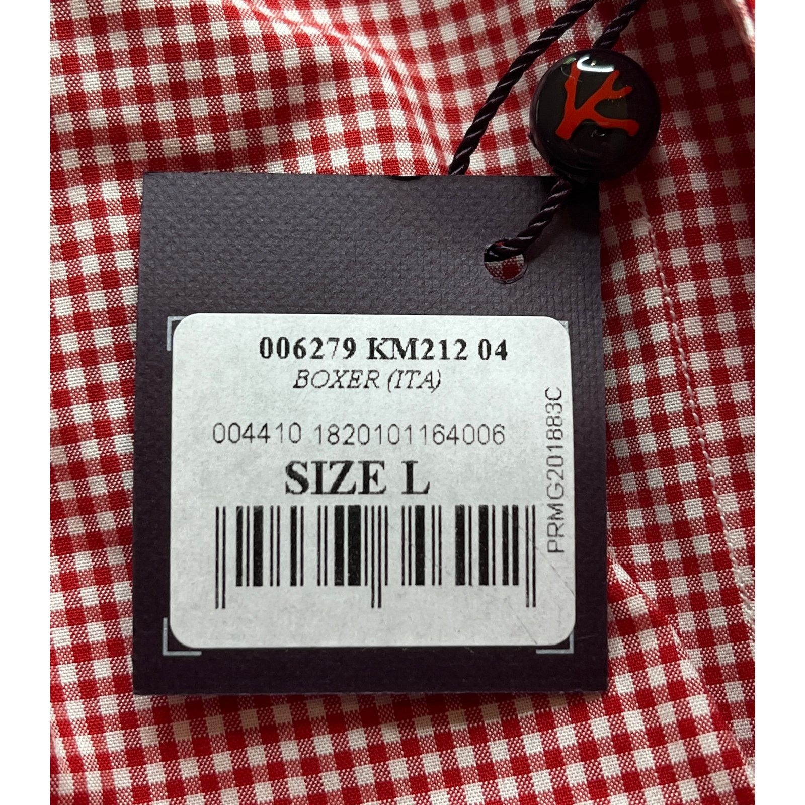 Isaia 10-10 ISAIA Men's Underwear Boxers Red Large Size 40 - 9 Thumbnail