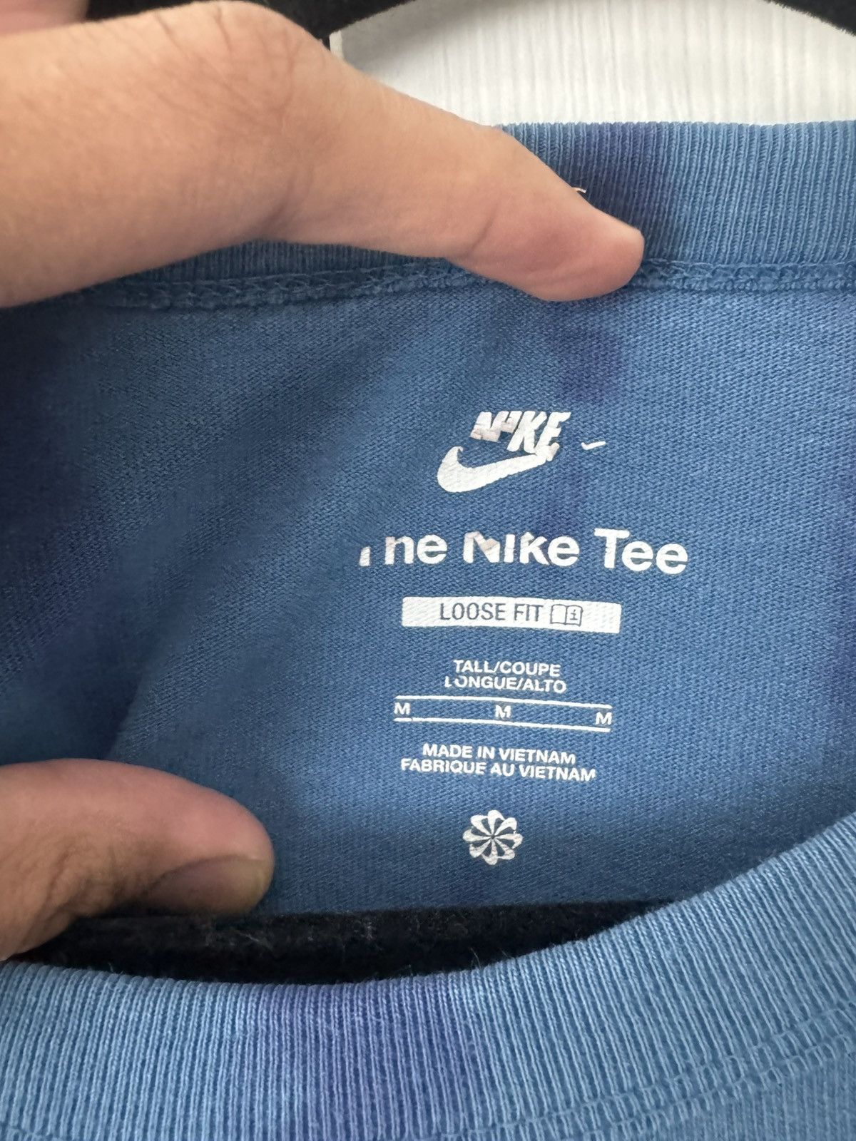 Nike Nike Blue Tie Dye Tee Men’s M Tall Loose Fit Size US M / EU 48-50 / 2 - 2 Thumbnail