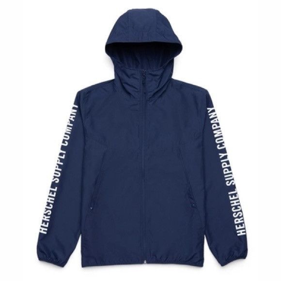Herschel Supply Co. Herschel Supply Company Men's Blue Windbreaker Sz Medium M Size US M / EU 48-50 / 2 - 2 Thumbnail