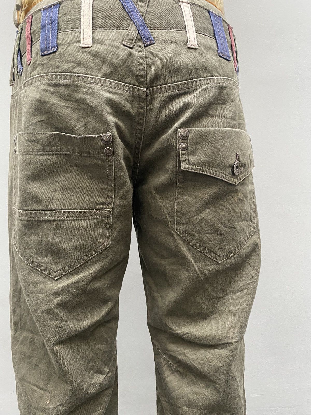 If Six Was Nine × Japanese Brand × Seditionaries Double Waist Double Focus Goth Army Pants Size US 31 - 5 Thumbnail