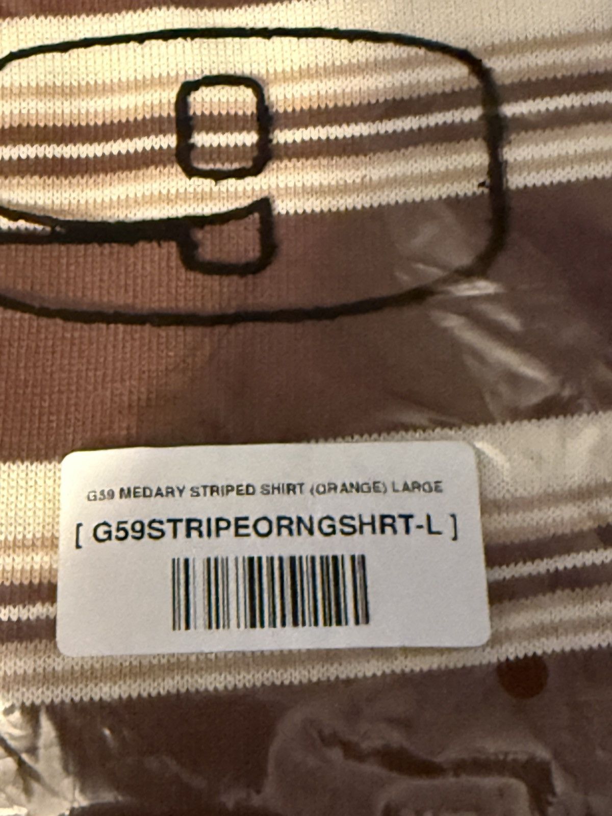 G59 Records G59 medary striped shirt (orange) Size US L / EU 52-54 / 3 - 2 Thumbnail