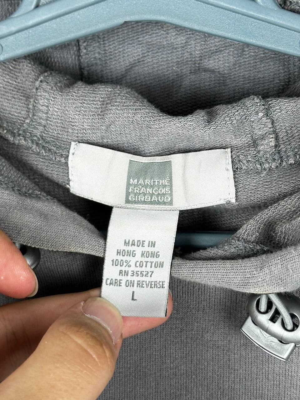 Marithe + Francois Girbaud Marithe Francois Girbaud Grey Hooded Avant GARDE T Shirt Size US L / EU 52-54 / 3 - 5 Thumbnail