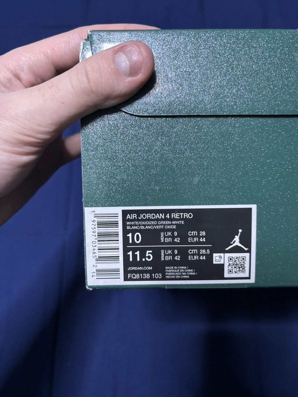 Jordan Brand Jordan 4 Retro Oxidized Green 2024 Size 10 Size US 10 / EU 43 - 9 Thumbnail