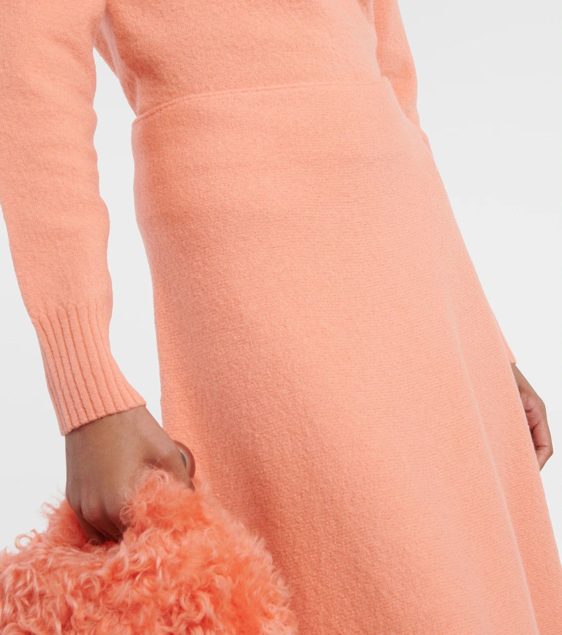 Jil Sander o1w1db10825 Midi Skirt in Pink Size 25" / US 0 / IT 36 - 3 Thumbnail
