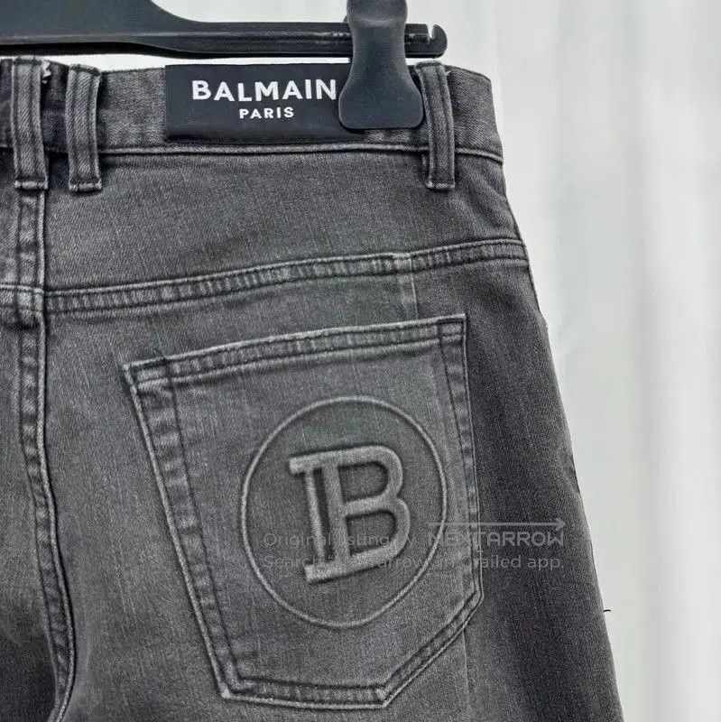 Balmain Balmain M Size Black Denim Casual Pants . Size US 32 / EU 48 - 5 Thumbnail