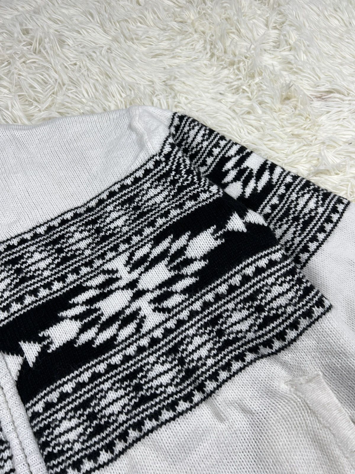 Designer × Japanese Brand AZUL BY MOUSSY | CHIMAYO QUILTING KNIT BLOUSON Size US L / EU 52-54 / 3 - 7 Thumbnail