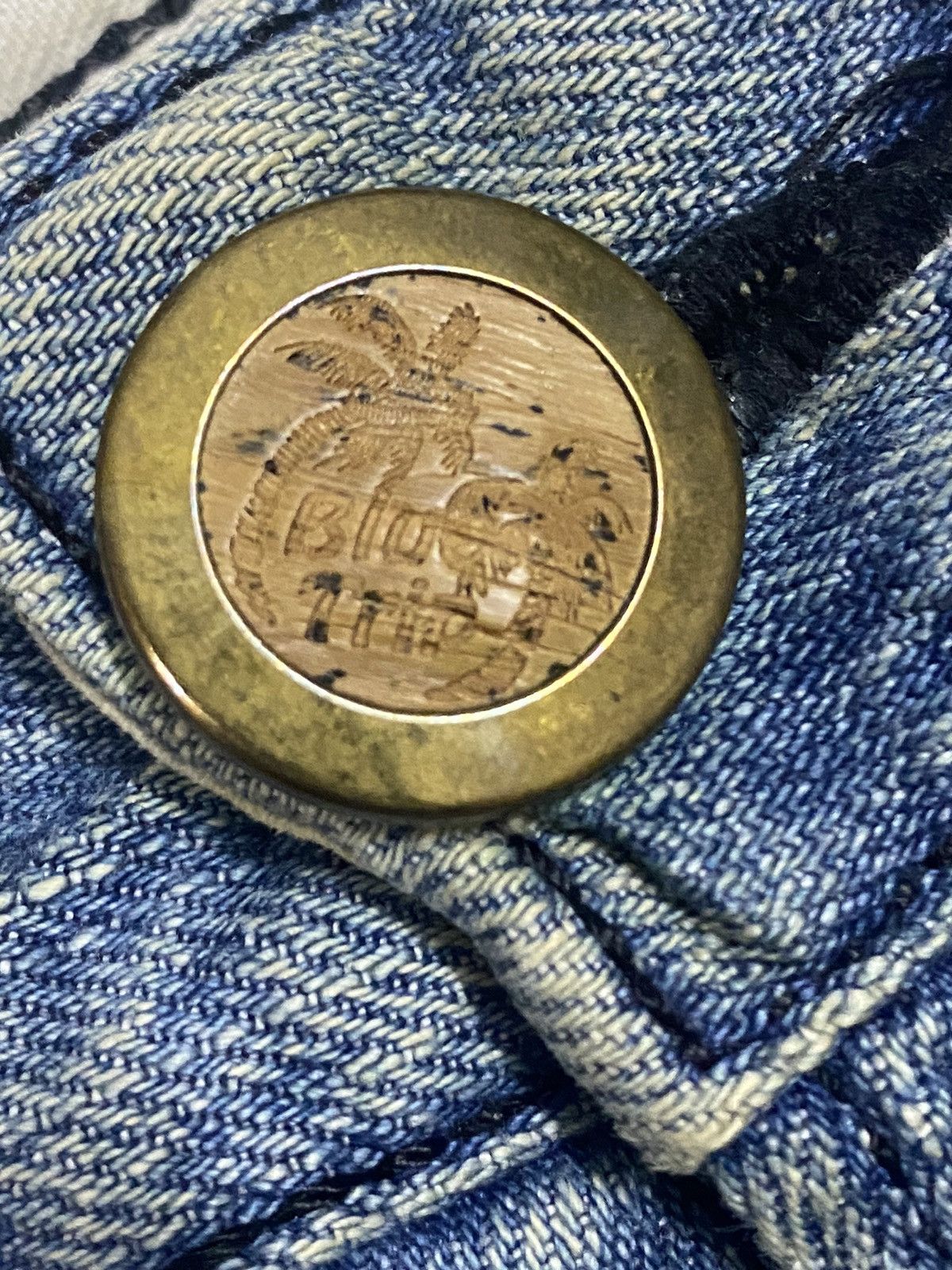 Edwin Vintage Edwin Blue Trip Faded Wash Distressed Jeans Size US 32 / EU 48 - 17 Thumbnail