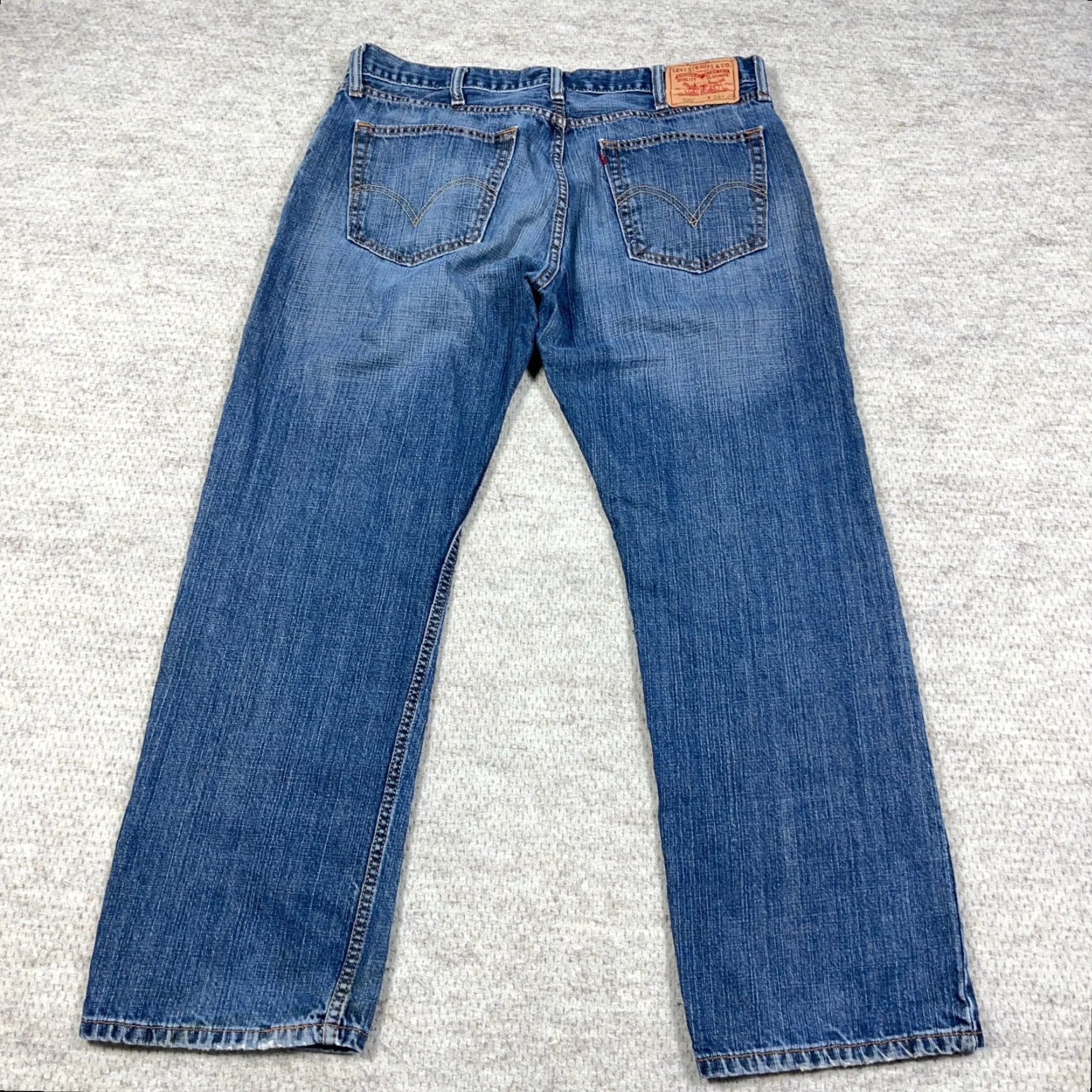 Levi's VINTAGE Levi's 505 Jeans Men 38x30 Straight Regular Blue Denim Cotton 5-Pocket Classic Modern Size US 38 / EU 54 - 2 Thumbnail