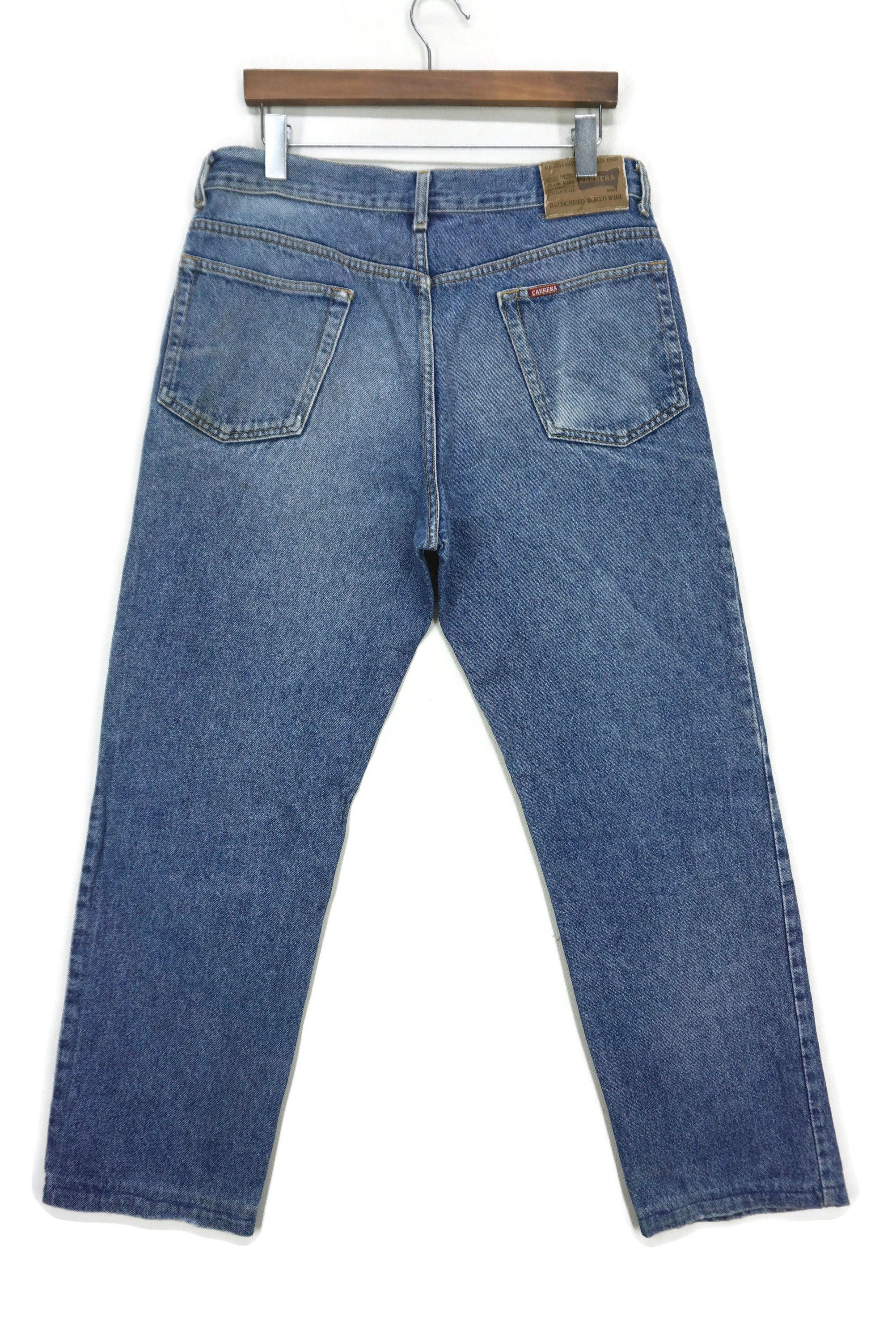 Vintage Carrera Jeans Size W36xL29 Straight Leg Denim Broken Zipper Size US 36 / EU 52 - 2 Thumbnail
